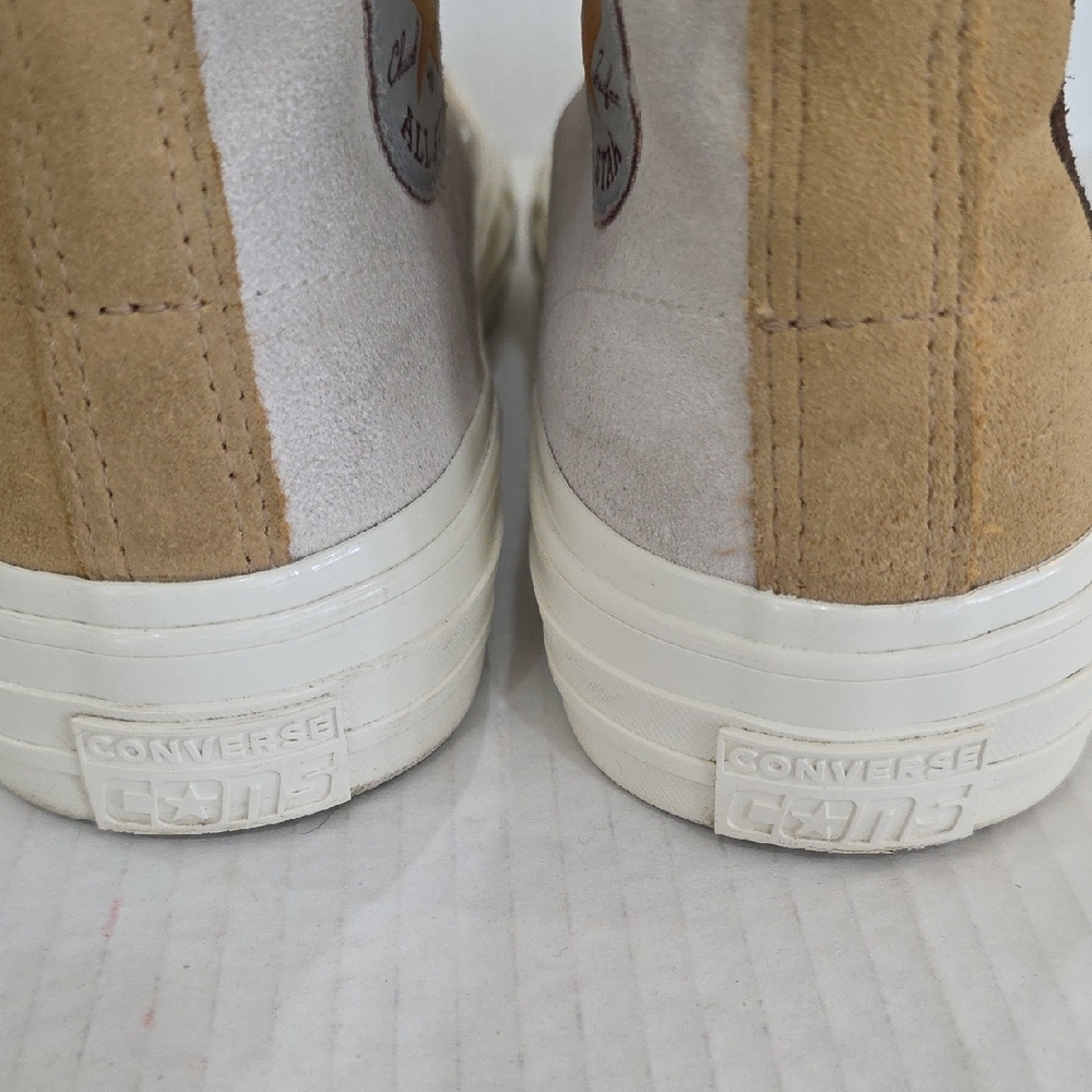 Converse Carhartt Leather All Star High-Tops in Brown/White Women's 8.5 Men 6.5 - Picture 10 of 13